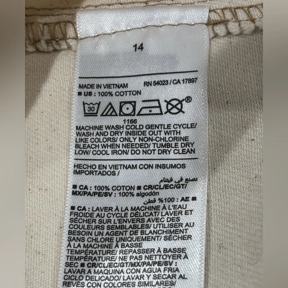 Old Navy High Waisted Utility Pant in Natural White NWT - Picture 10 of 11